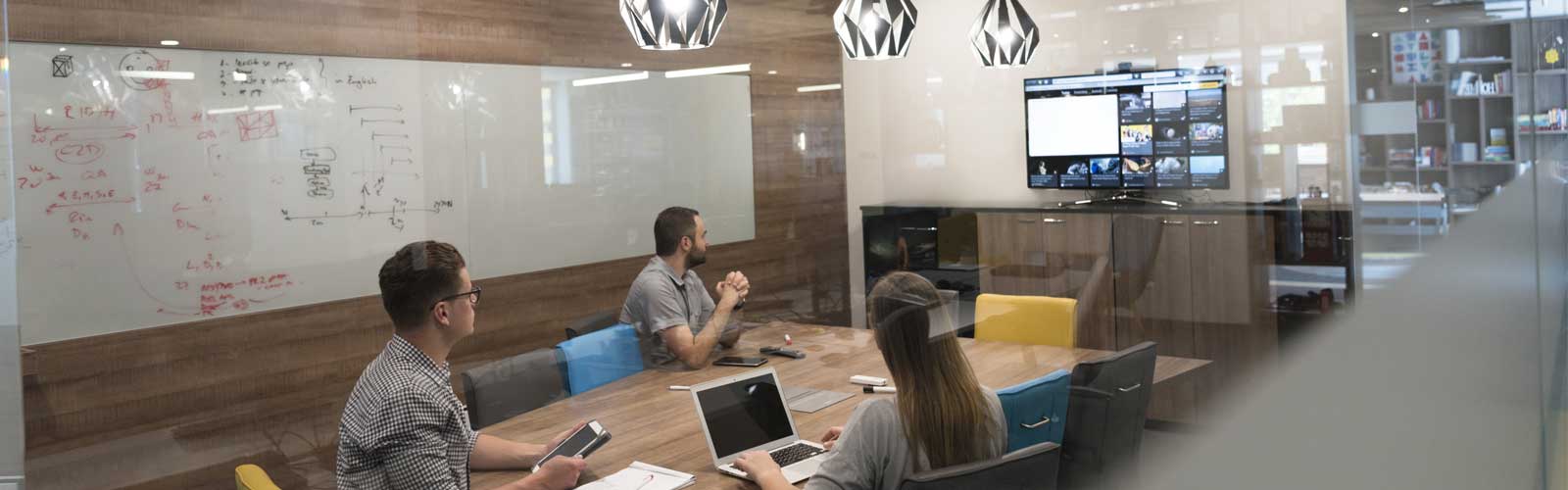 Office meeting using video conferencing