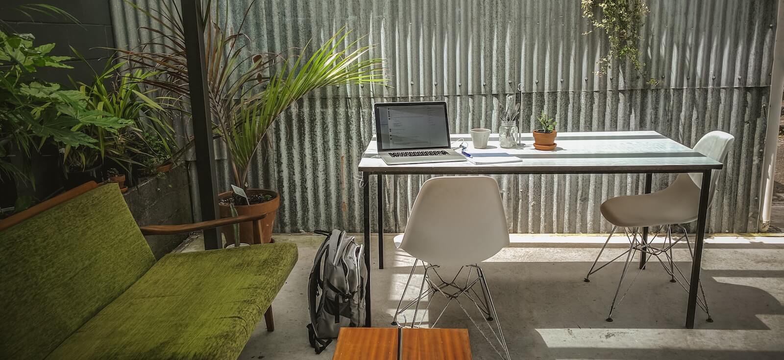 Modern office interior design using texture
