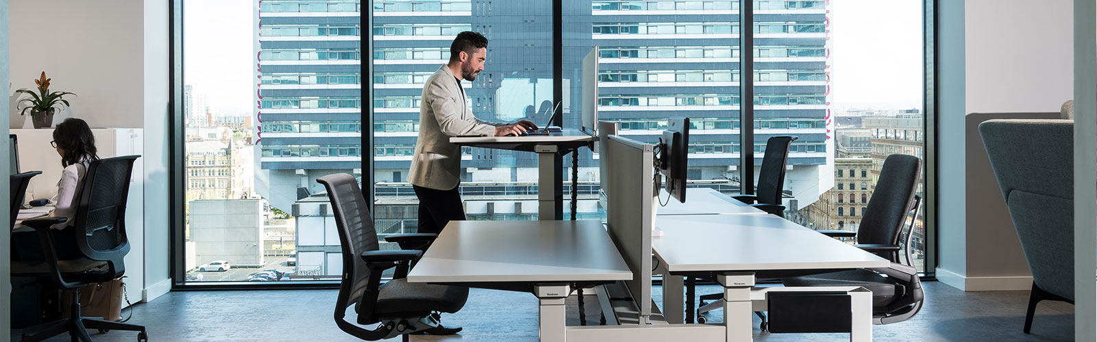 Height-adjustable desk