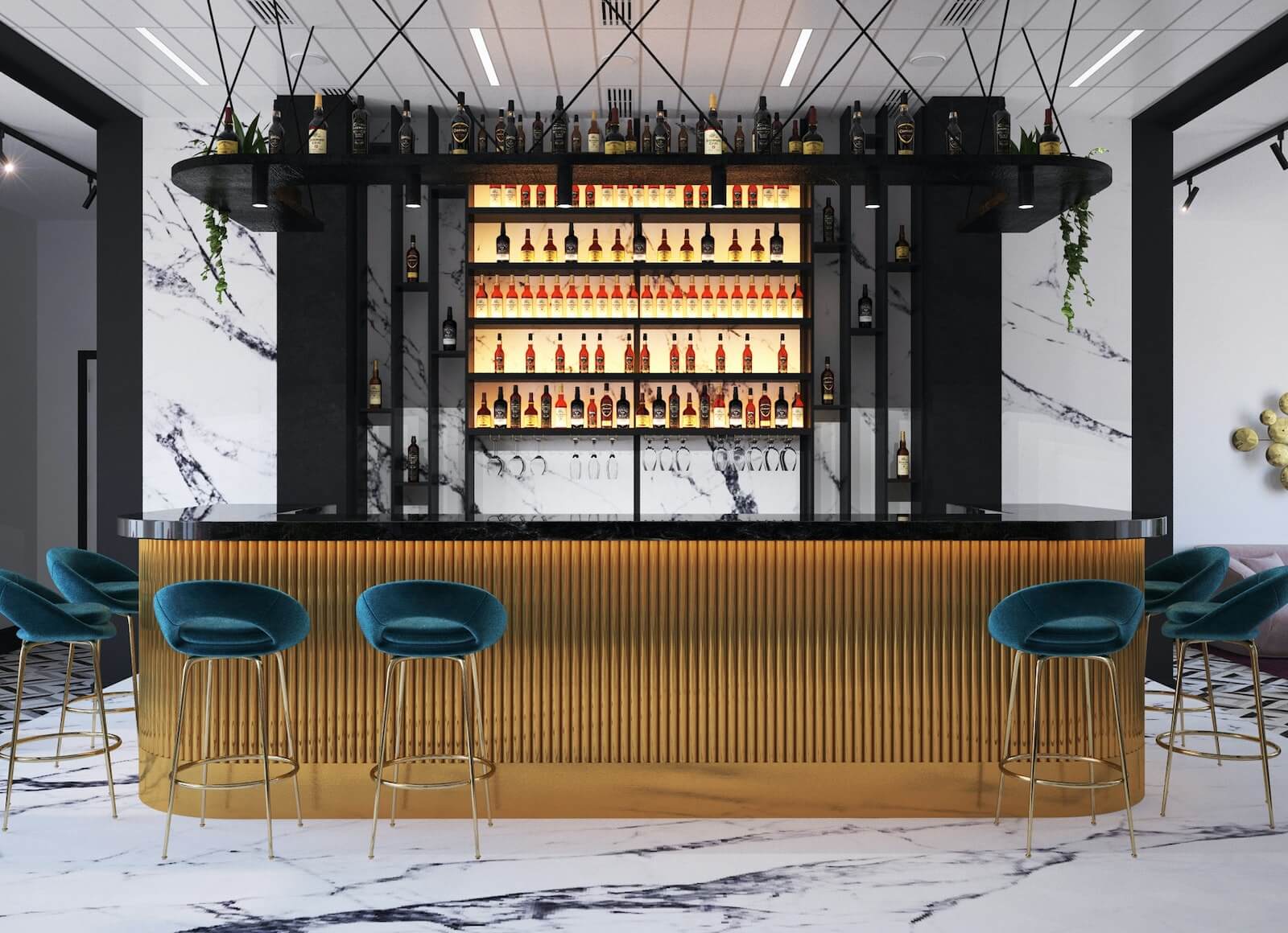 The benefits of an office bar as part of workspace design and fit out