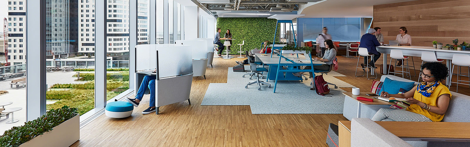 Collaborative workspaces and breakout areas are a great way to inspire creative and boost productivity. Consider including these in your office fit out project