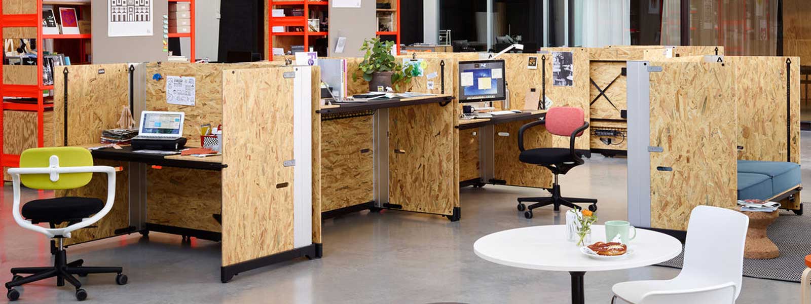 Vitra Hack furniture on castor wheels