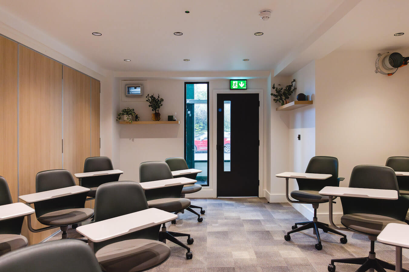 Steelcase Node chairs in an office training room in VSS's Liverpool office